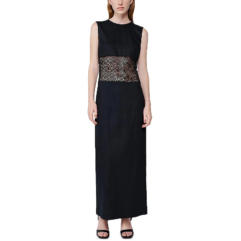 Fashion Women's Clothing SIMKHAI Womens Crochet Sleeveless Midi Dress