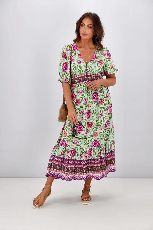 Preppy Style Dreamcatcher Catalina Maxi Dress Multi