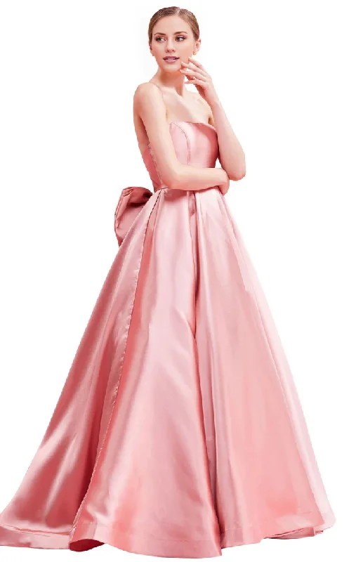 Step Ahead, Lead The Trend A-line heart-shaped neckline fitted strapless and floor length evening gown