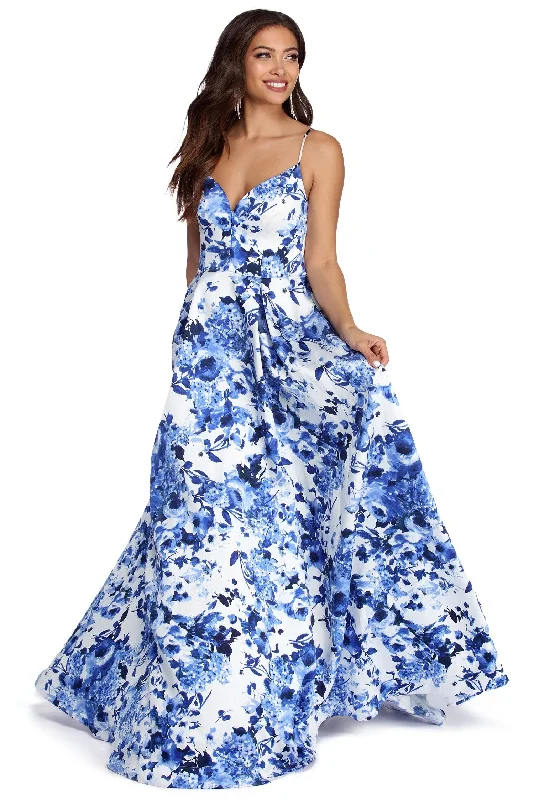 Limited Stock, Big Discounts Amora Floral Ball Gown Dress