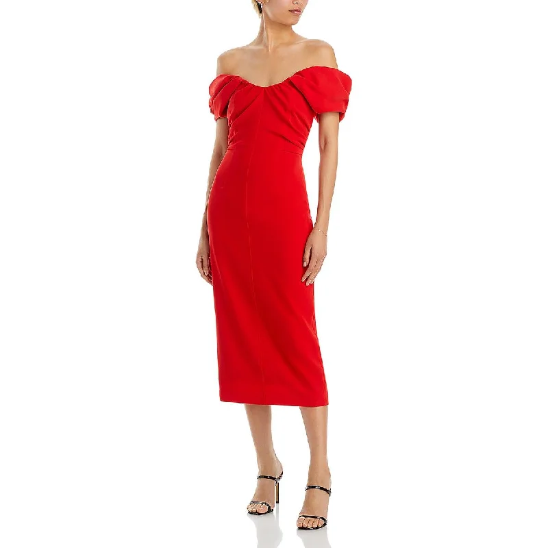 Comfortable Women’s Outfits A.L.C. Womens Nora Off-The-Shoulder Special Occasion Midi Dress Comfortable Women’s Outfits A.L.C. Womens Nora Off-The-Shoulder Special Occasion Midi Dress