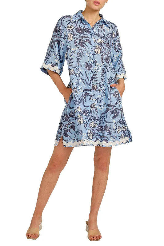 Trendy Street Style Attire AURIENNE WAVE DRESS - S24-1.423Q