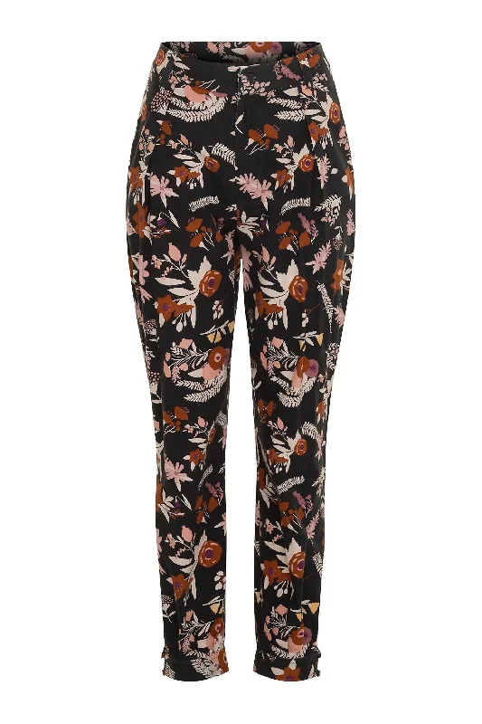 Low Price Special Gaucho Pants In Dusty Floral Black