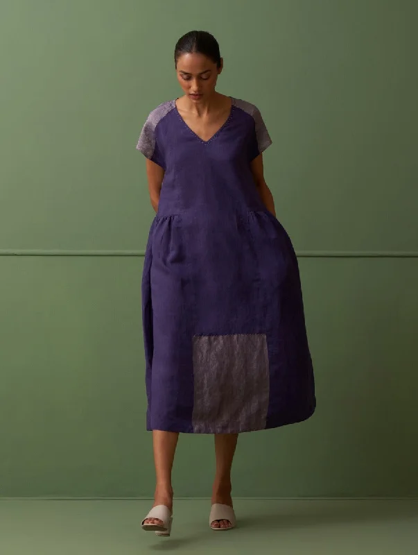 Outfits Ideas Zohra Linen Dress - Byzantium