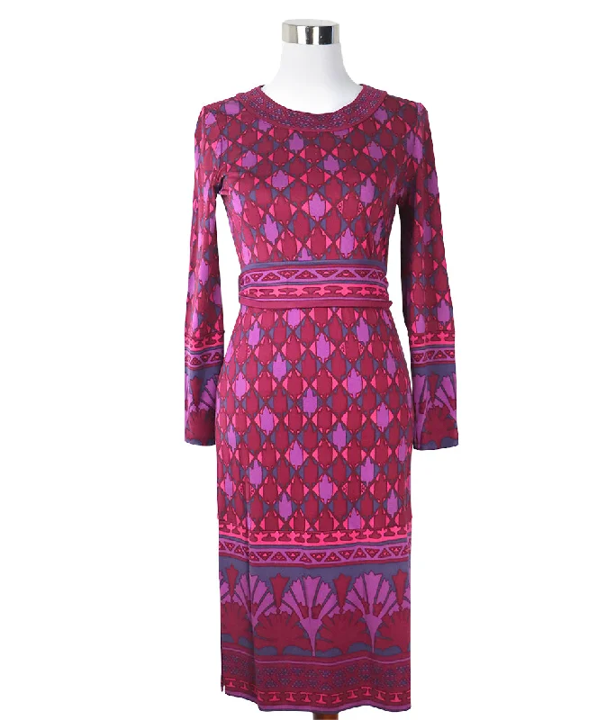 Classic Women's Fashion Tory Burch Fuchsia Silk Dress sz 4