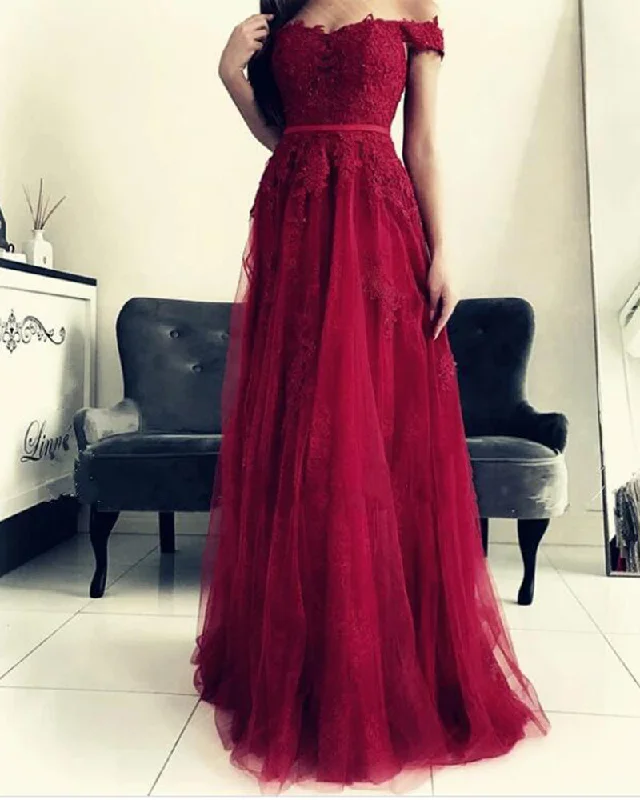 Special Offer For You New Burgundy Lace and Tulle Long Graduation Prom Dress for Girls PL08015 Special Offer For You New Burgundy Lace and Tulle Long Graduation Prom Dress for Girls PL08015