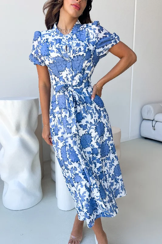 Casual Dresses for Women TESSA DRESS - FLORAL BLUE