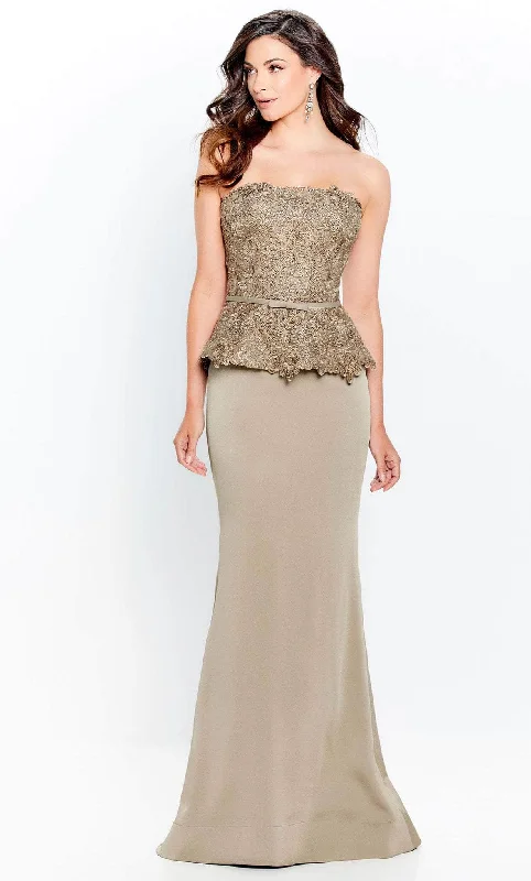 Your Timeless Wardrobe Awaits Montage by Mon Cheri 120907W - Strapless Gown