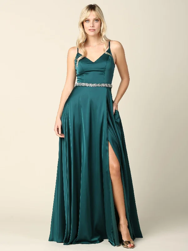 Clearance Sale, All Cheap Long Formal Spaghetti Strap Bridesmaids Dress