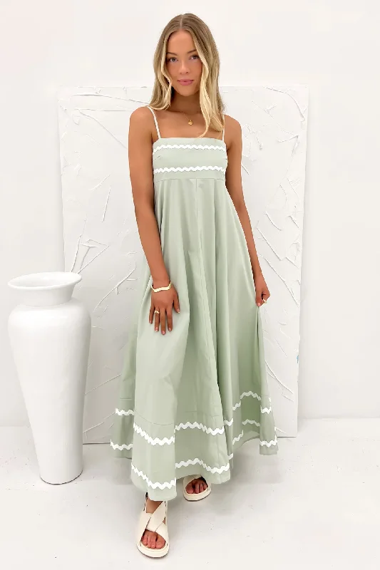 Stylish Savings Gemma Maxi Dress Sage