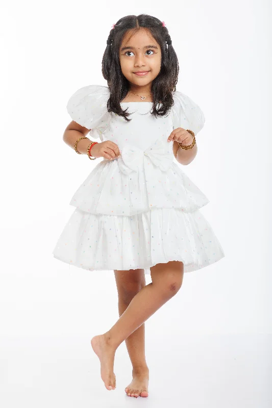 Trendy Street Style Girls Confetti Sparkle Party Dress - Whimsical Charm for Special Occasions Trendy Street Style Girls Confetti Sparkle Party Dress - Whimsical Charm for Special Occasions