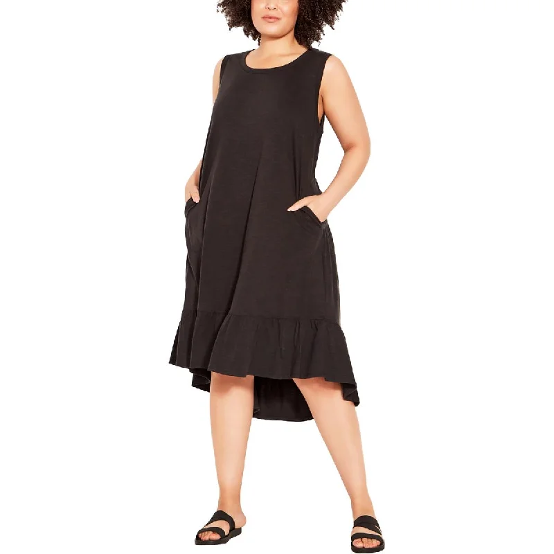 Sale Clothes Online Zim & Zoe Womens Plus Mid Calf Cotton Midi Dress