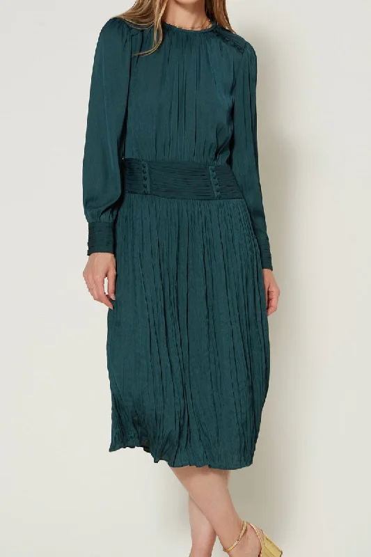 Trendy Fashion For Women Faith Green Midi Dress