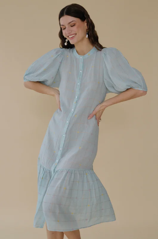Comfortable Women's Attire Olivia Dress Light Blue