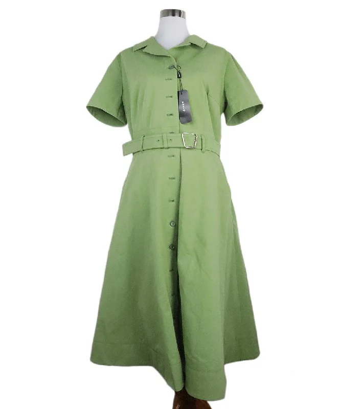 Stylish Savings Akris Green Cotton Dress sz 14