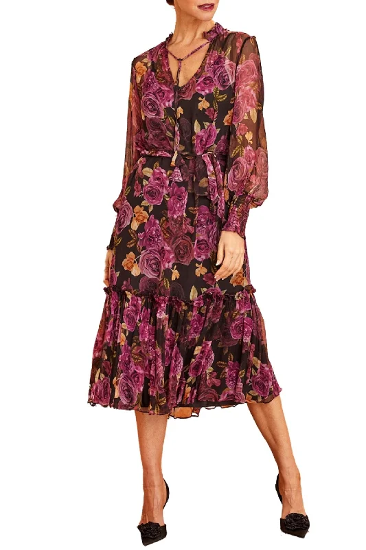 High-Quality Women’s Fashion Dresses MIA BLACK FLORAL DRESS - 2012PR