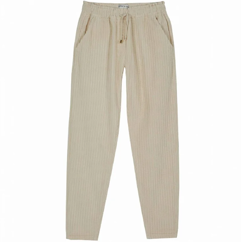 Affordable Women’s Clothing Online Women's Relaxed Fit Trousers In Porcelain