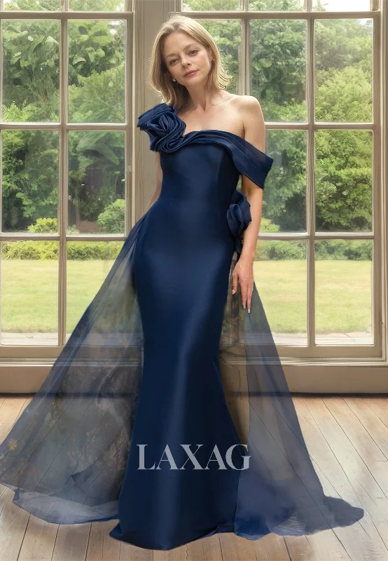 Flash Sale Online Asymmetrical-Neck Sleeveless Pleated Mother of the Bride Dress Floral Embossed Mermaid Cocktail Dress Flash Sale Online Asymmetrical-Neck Sleeveless Pleated Mother of the Bride Dress Floral Embossed Mermaid Cocktail Dress