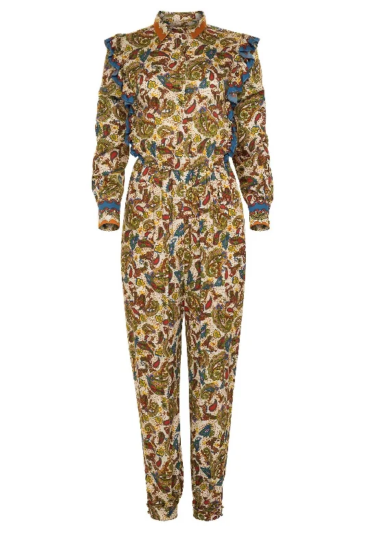 Limited Stock Lais Jumpsuit In Paisley Cream