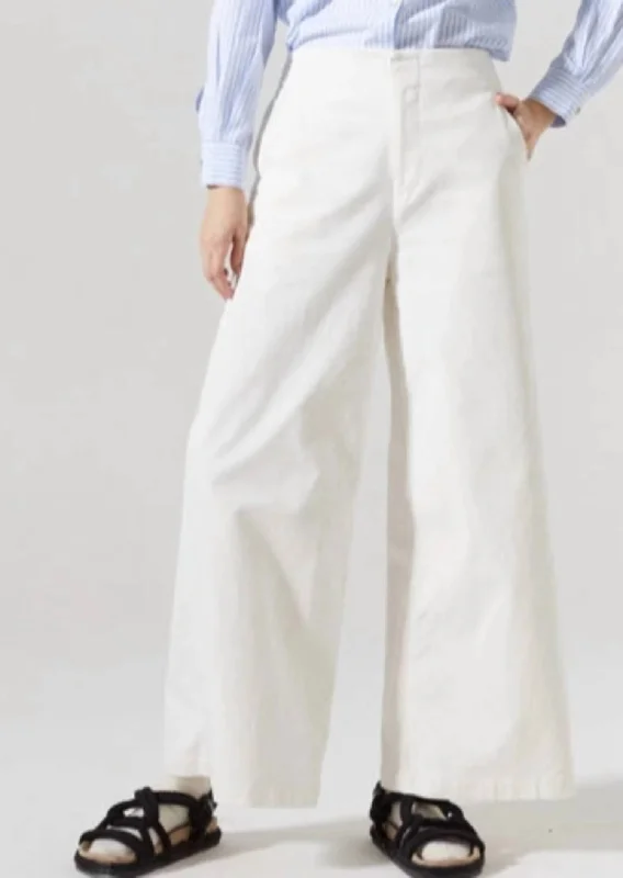 Shop Ladies Clothes Luna Cord Pant In Off White