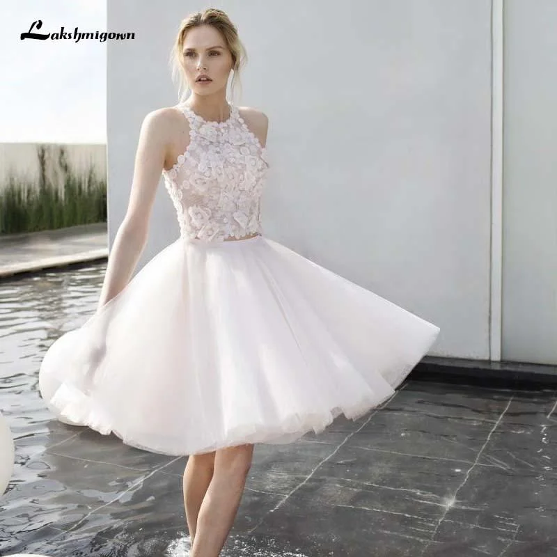 Trendy Clothing Sale Roycebridal Tulle Short Wedding Dresses Sleeveless