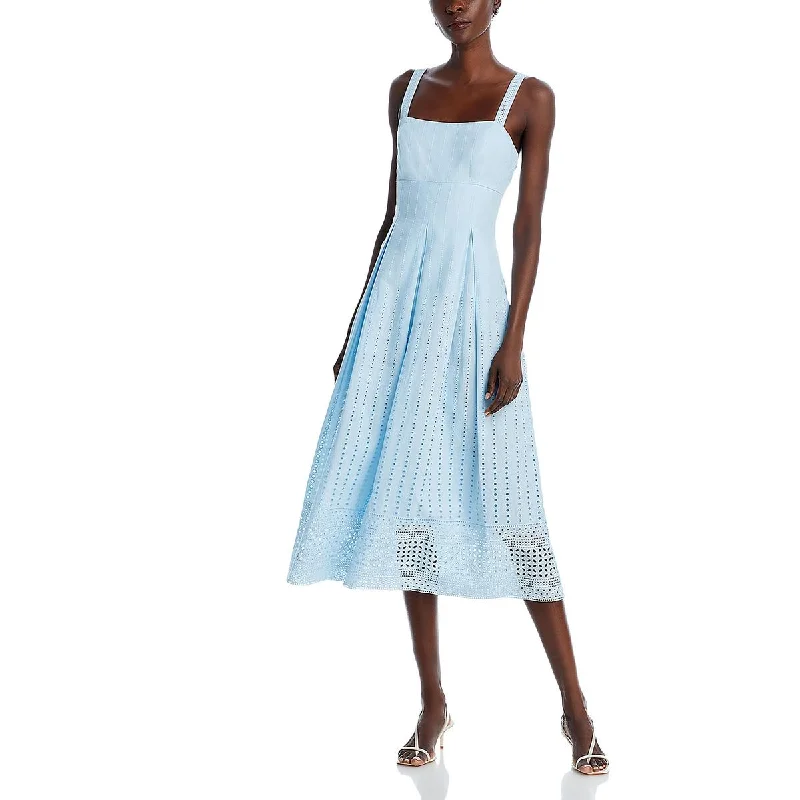 Unbeatable Deals French Connection Womens Eyelet Layered Midi Dress