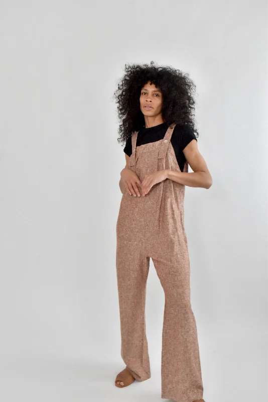 The Epitome Of Modern Women's Fashion Nell Jumpsuit in Umber Linen