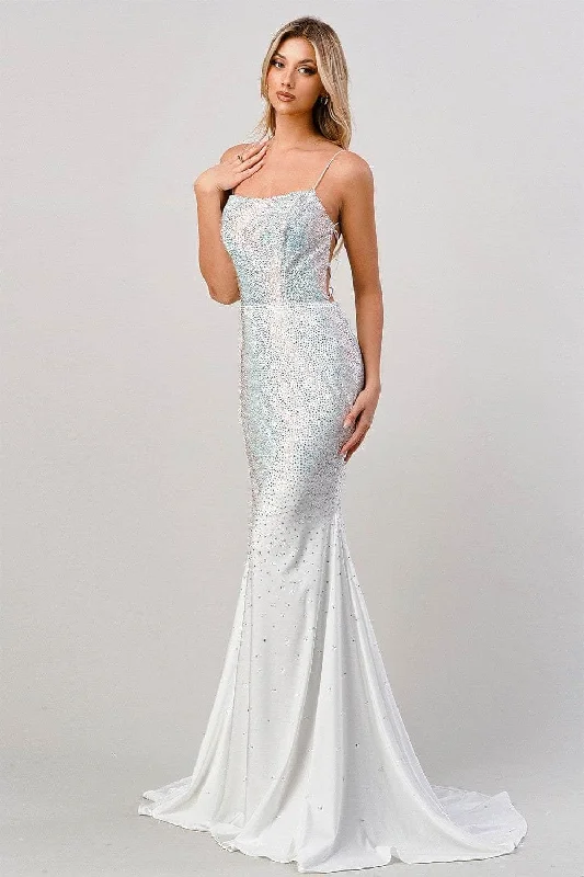 Edgy Fashion Cinderella Divine CD0179 - Fully Beaded Long Gown