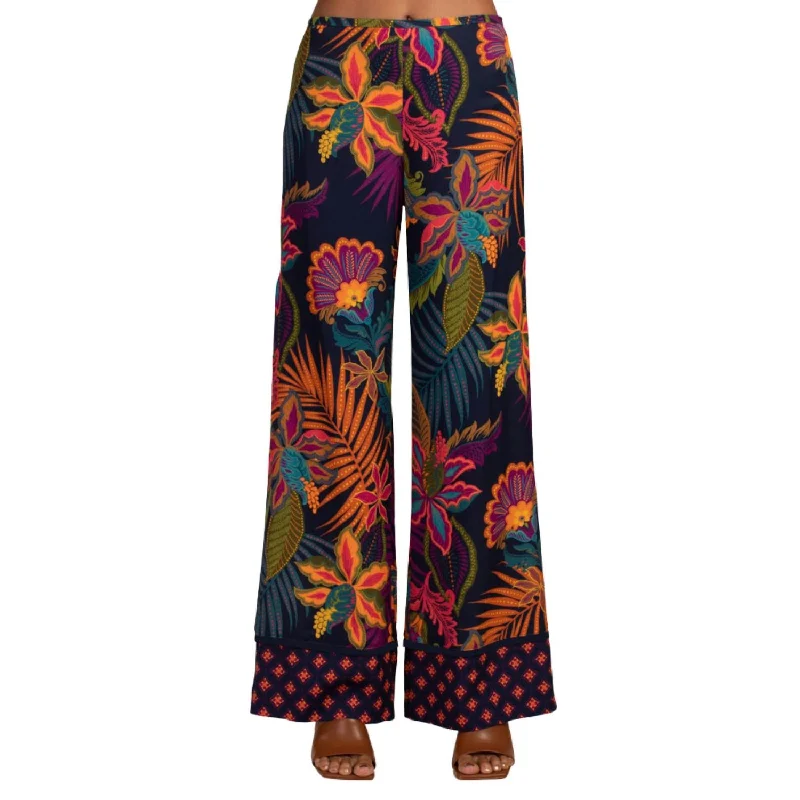 Chic & Cozy Collection Long Weekend Pant In Multi