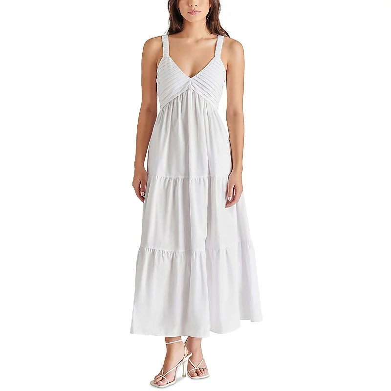 New Styles Just In Steve Madden Womens Cotton Tea Length Midi Dress