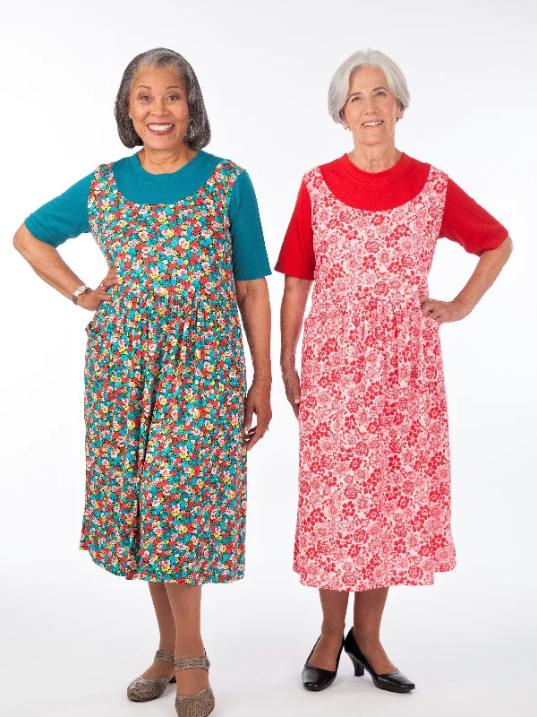 Big Discounts This Weekend Only Short Sleeve Back Snap Jumper Dress