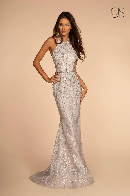 Comfy Women’s Outfits for Daily Wear Prom Long Beaded Open Back Evening Dress