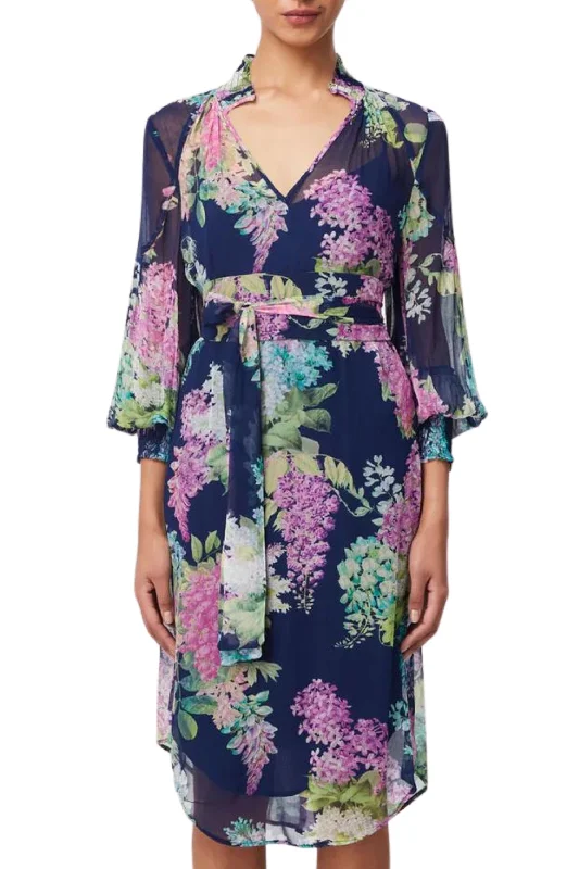 Premium Fabrics LANE SHIRRED COLLAR DRESS - OW41807