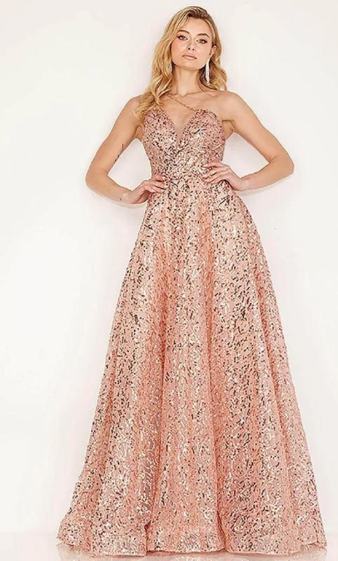 Casual Chic Clothing Cecilia Couture 192 - Embellished A-line Evening Gown