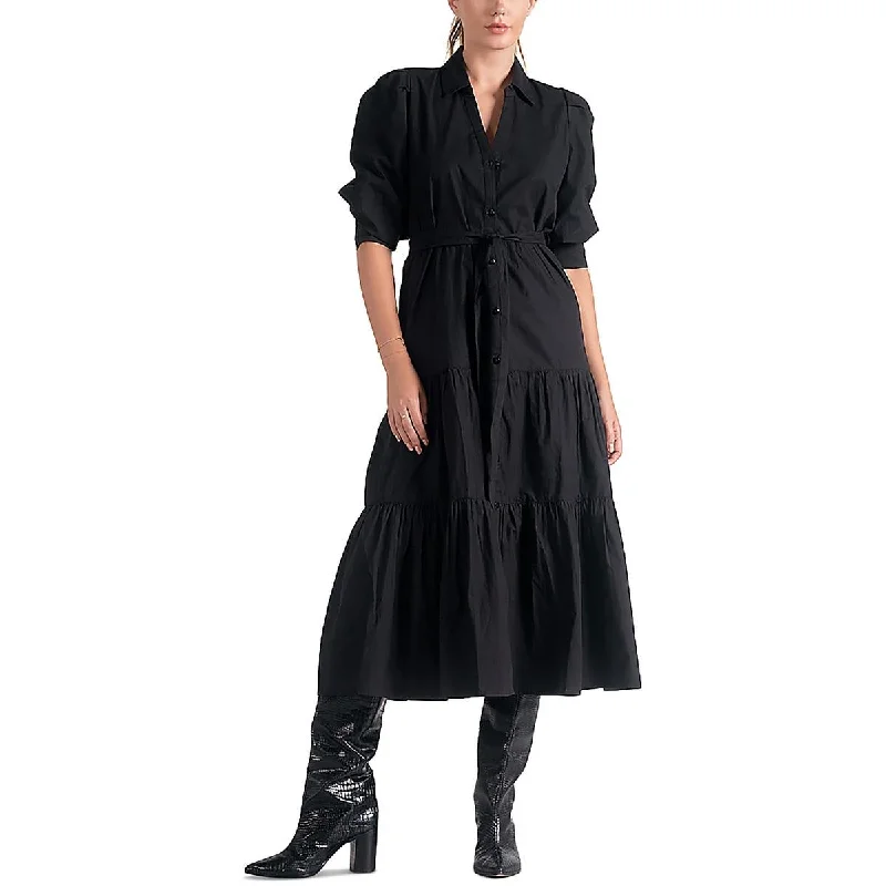 Big Discounts Elan Womens Cotton Below Knee Midi Dress