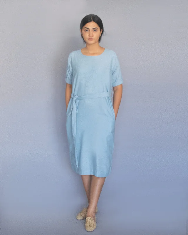 Sale On Clothing Powder Blue Cocoon Dress