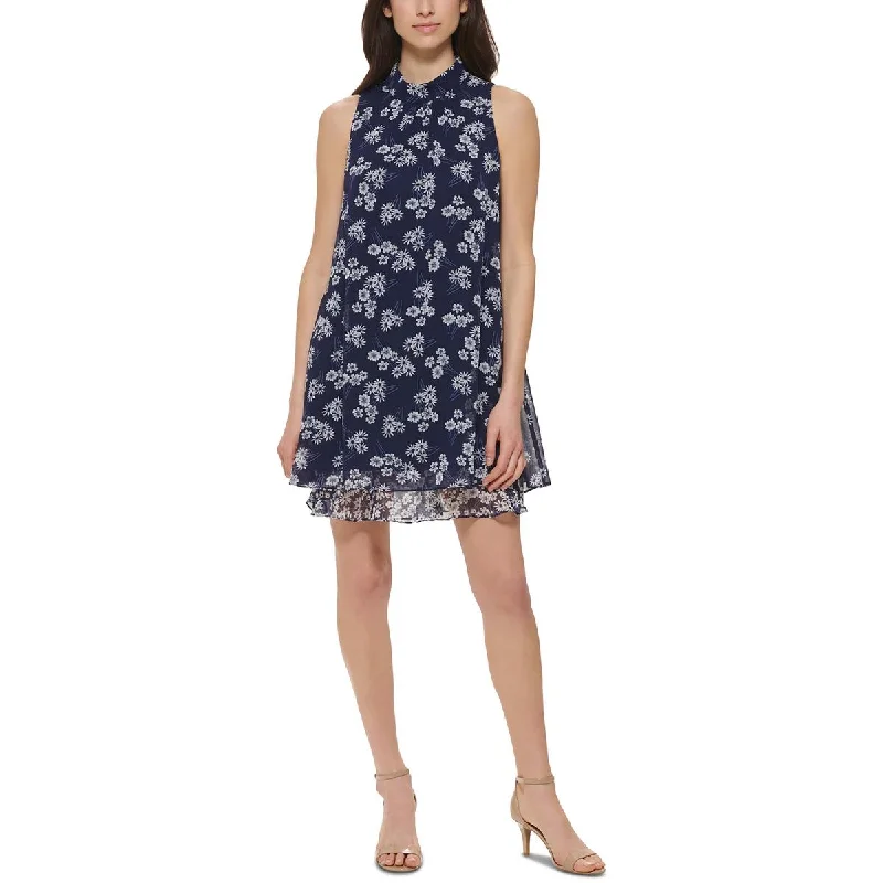 Limited Stock, Big Discounts Jessica Howard Womens Petites Chiffon Mock-Neck Midi Dress Limited Stock, Big Discounts Jessica Howard Womens Petites Chiffon Mock-Neck Midi Dress