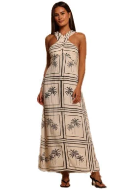 Bold Fashion Shore Malia Maxi Dress - Block Palms