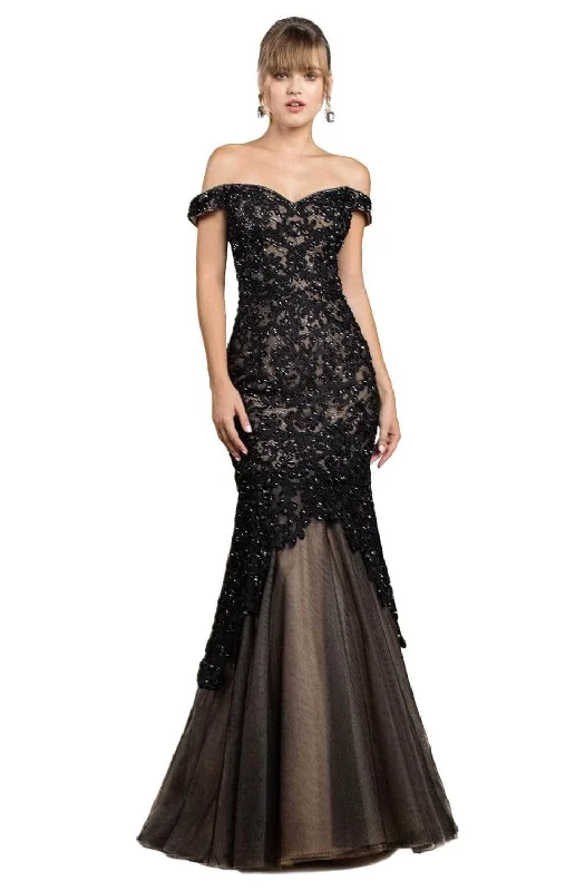 Trendy New Clothes Ladivine A0401 - Sweetheart Embroidered Prom Gown