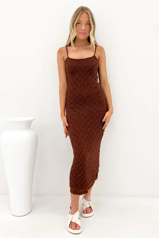 Athleisure Wear Promotion Hunter Maxi Dress Brown