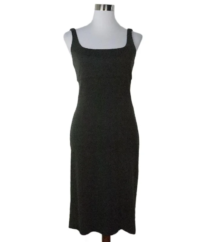 Women's Clothes And Garments DVF Olive Green Wool Dress sz 8