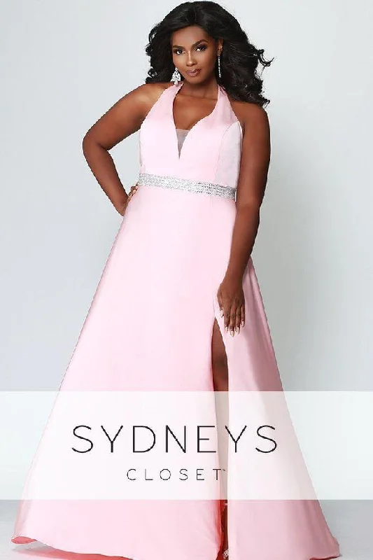 Limited Edition Sydneys Closet Long Halter Prom Plus Size Dress