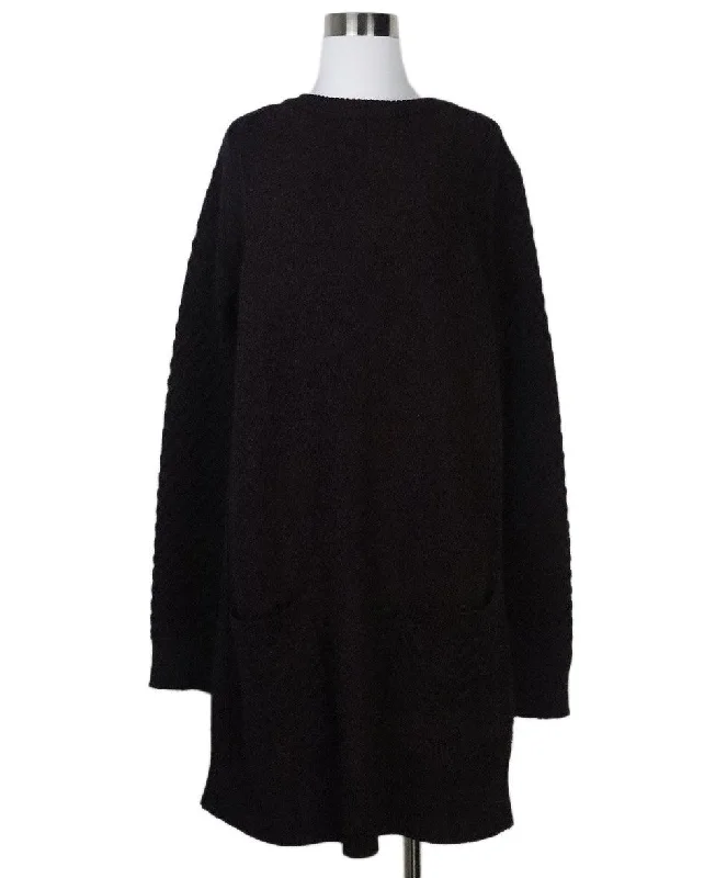 Relaxed Style Proenza Schouler Purple & Black Wool Dress sz 8