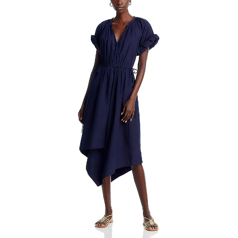 Flash Sale Starts A.L.C. Womens Cotton Below Knee Midi Dress