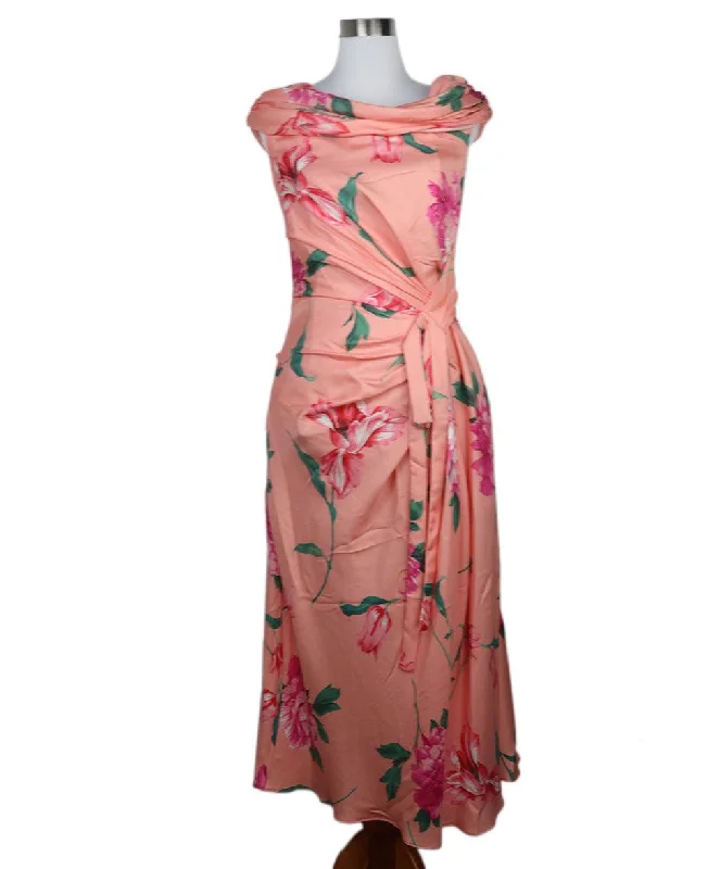 Sales For Clothes Carolina Herrera Pink Silk Dress sz 8