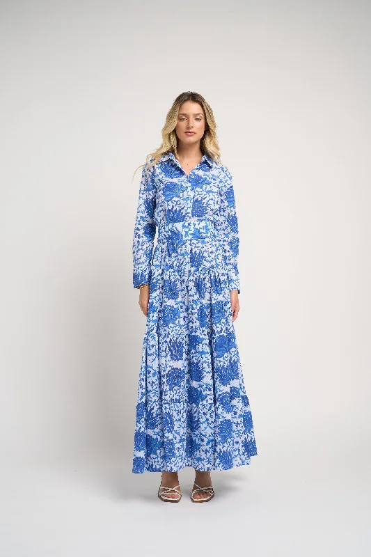 Women Apparel Meredith Floral Dress Blue