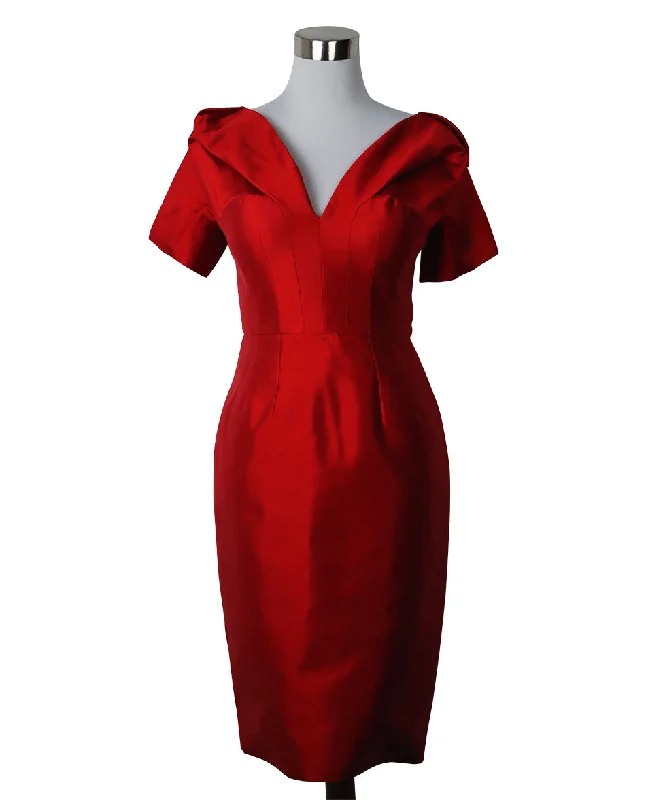 Festival Fashion Alexander McQueen Red Silk Dress sz 6