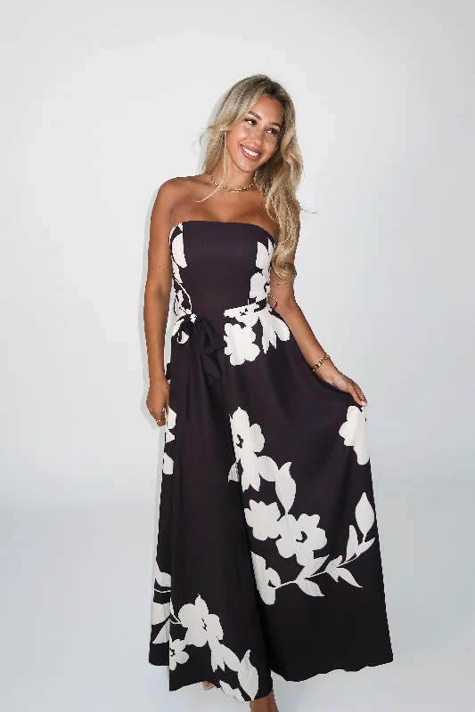 Modern Women’s Wardrobe Essentials SHARL DRESS - FLORAL BLACK
