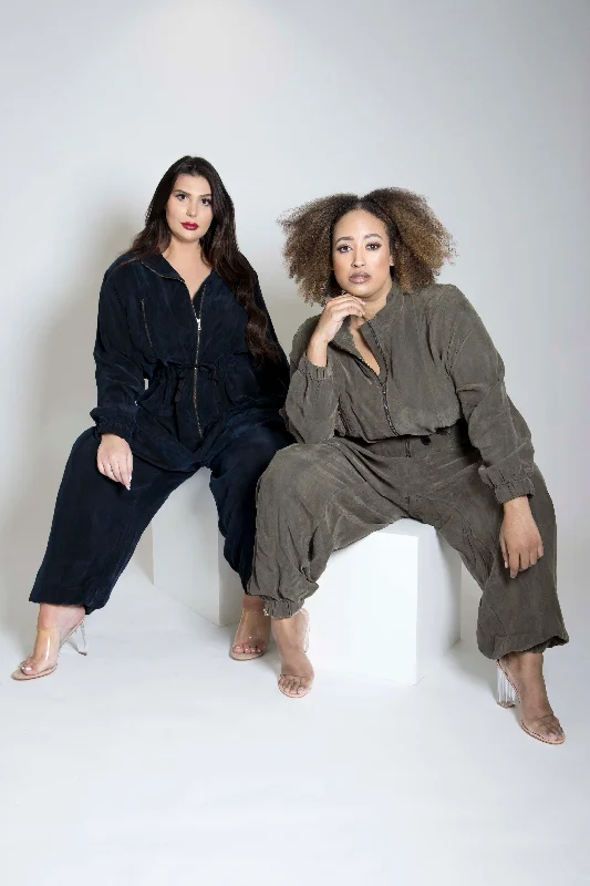 Trendy Street Style Attire The Flightsuit - Cupro Jumpsuit