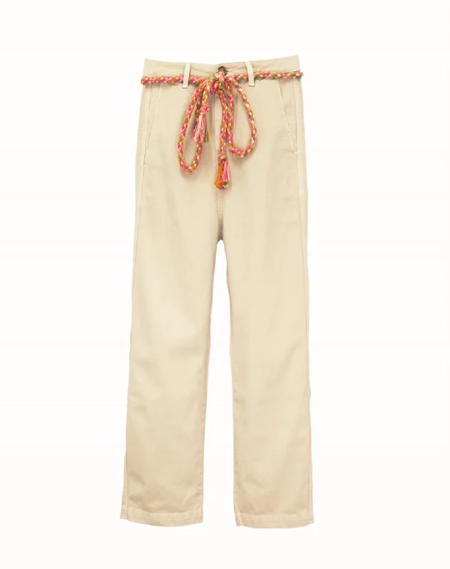 Online Boutique Stores Garment Dyed Chino Ranger Pant In Washed Khaki